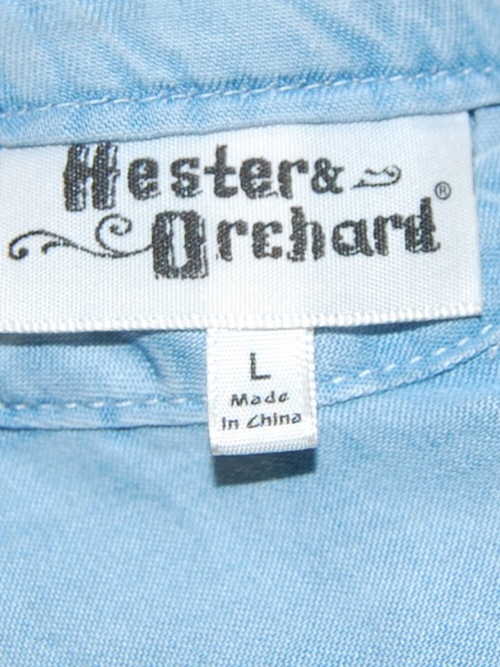 Blue chambray top - Picture 8 of 8